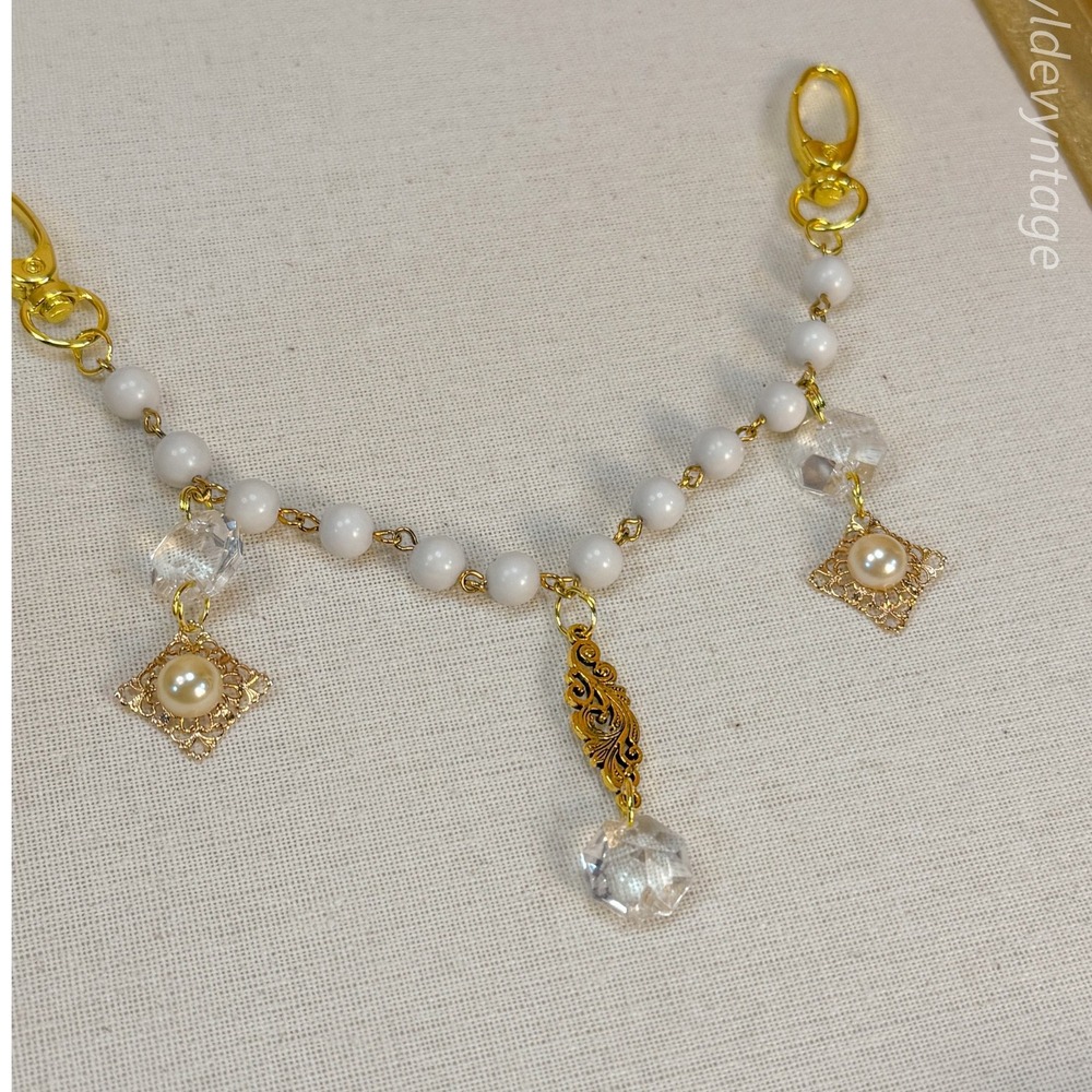 Pearl Bag Chain Charm/Key Chain - Picture 3 of 4